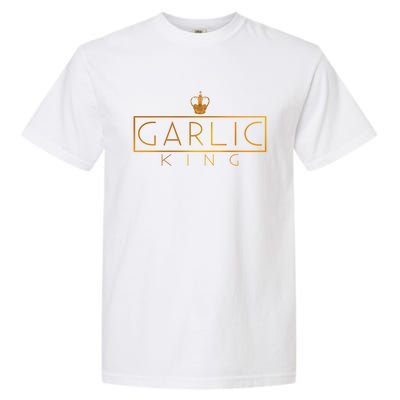 Garlic King Culinary School Funny Chef Gift Garment-Dyed Heavyweight T-Shirt