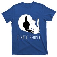 Grumpy Kitten Cats I DonT Like People Cat I Hate People Cat Gift T-Shirt