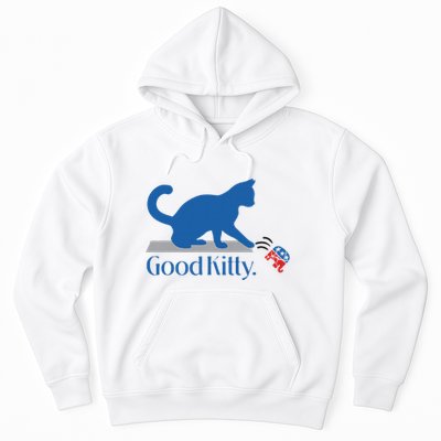 Good Kitty Cat Ladies For Kamala Vote Blue Hoodie