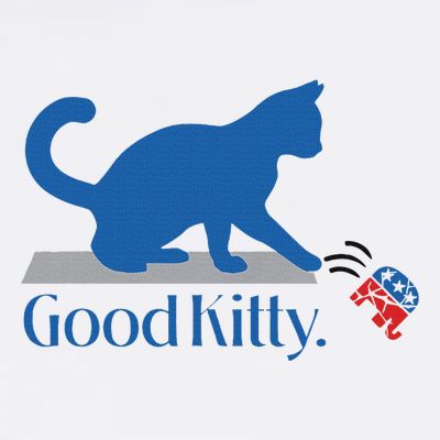 Good Kitty Cat Ladies For Kamala Vote Blue T-Shirt