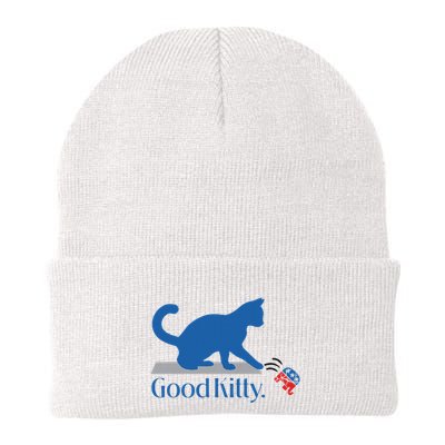 Good Kitty Cat Ladies For Kamala Vote Blue Beanie