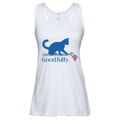 Good Kitty Cat Ladies For Kamala Vote Blue Ladies Essential Flowy Tank