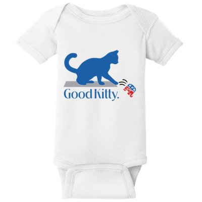 Good Kitty Cat Ladies For Kamala Vote Blue Baby Bodysuit