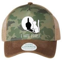 Grumpy Kitten Cats I Dont Like People Cat Legacy Tie Dye Trucker Hat