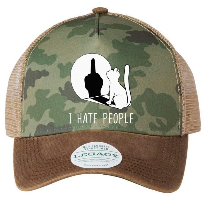 Grumpy Kitten Cats I Dont Like People Cat Legacy Tie Dye Trucker Hat