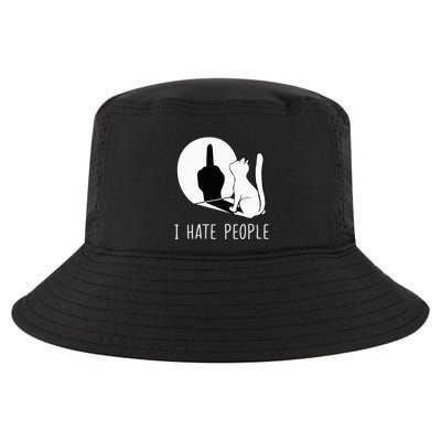 Grumpy Kitten Cats I Dont Like People Cat Cool Comfort Performance Bucket Hat