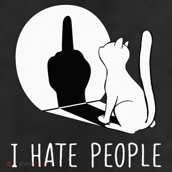 Grumpy Kitten Cats I Dont Like People Cat 7 Panel Mesh Trucker Snapback Hat