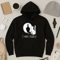 Grumpy Kitten Cats I Dont Like People Cat Hoodie