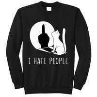 Grumpy Kitten Cats I Dont Like People Cat Sweatshirt