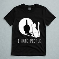 Grumpy Kitten Cats I Dont Like People Cat T-Shirt