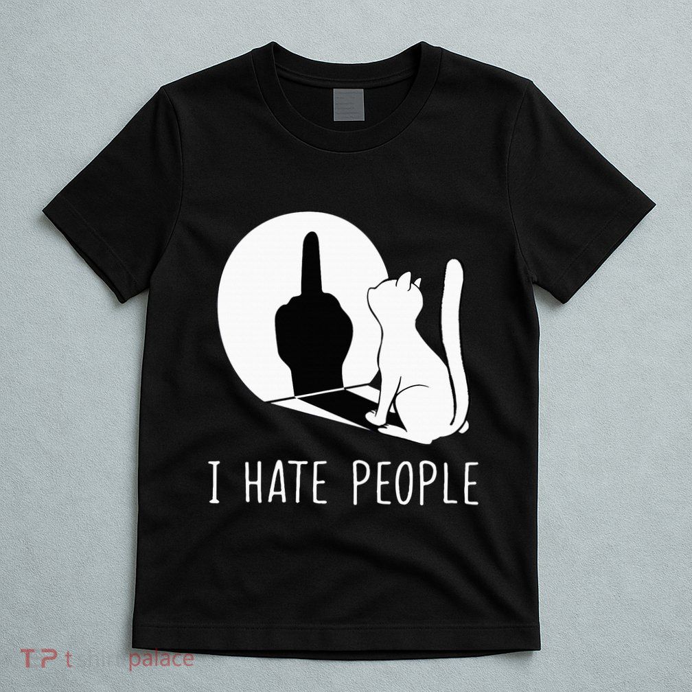 Grumpy Kitten Cats I Dont Like People Cat T-Shirt