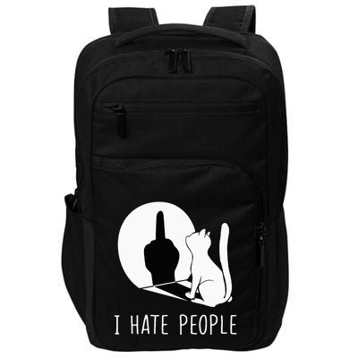 Grumpy Kitten Cats I Dont Like People Cat Impact Tech Backpack