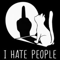 Grumpy Kitten Cats I Dont Like People Cat Sustainable Bucket Hat
