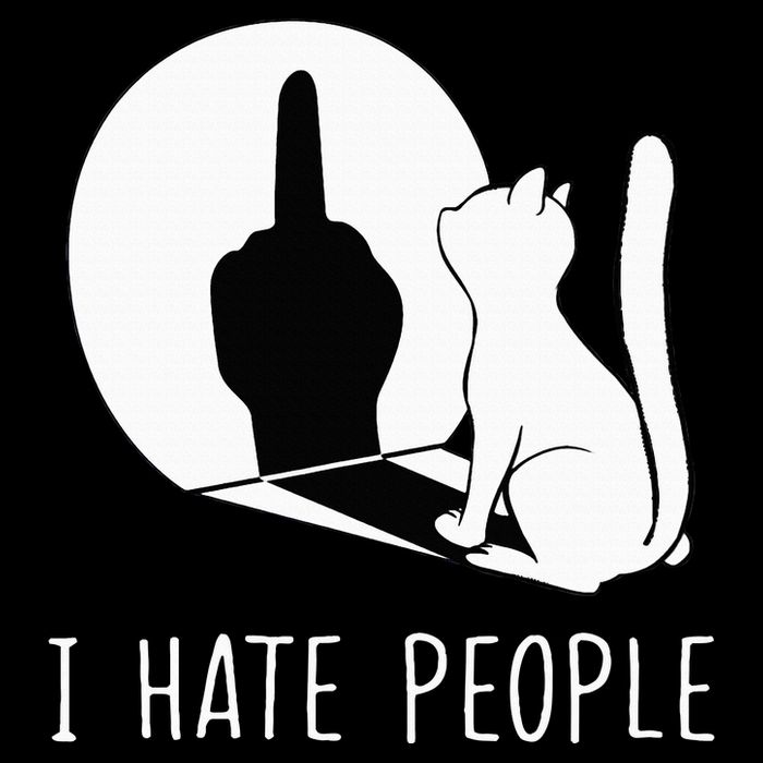Grumpy Kitten Cats I Dont Like People Cat Sustainable Bucket Hat