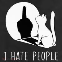 Grumpy Kitten Cats I Dont Like People Cat 11oz C Handle Ceramic Mug