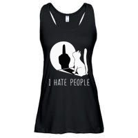 Grumpy Kitten Cats I Dont Like People Cat Ladies Essential Flowy Tank