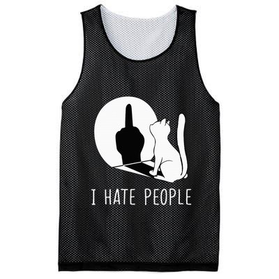 Grumpy Kitten Cats I Dont Like People Cat Mesh Reversible Basketball Jersey Tank