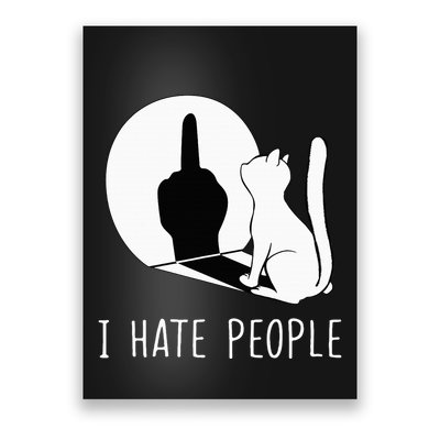 Grumpy Kitten Cats I Dont Like People Cat Poster