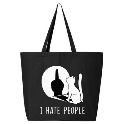 Grumpy Kitten Cats I Dont Like People Cat 25L Jumbo Tote