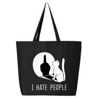 Grumpy Kitten Cats I Dont Like People Cat 25L Jumbo Tote