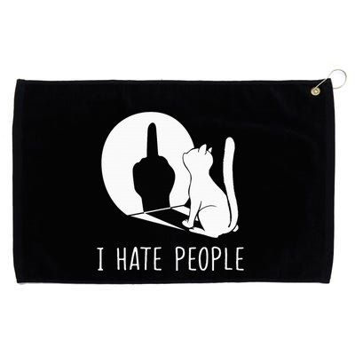Grumpy Kitten Cats I Dont Like People Cat Grommeted Golf Towel
