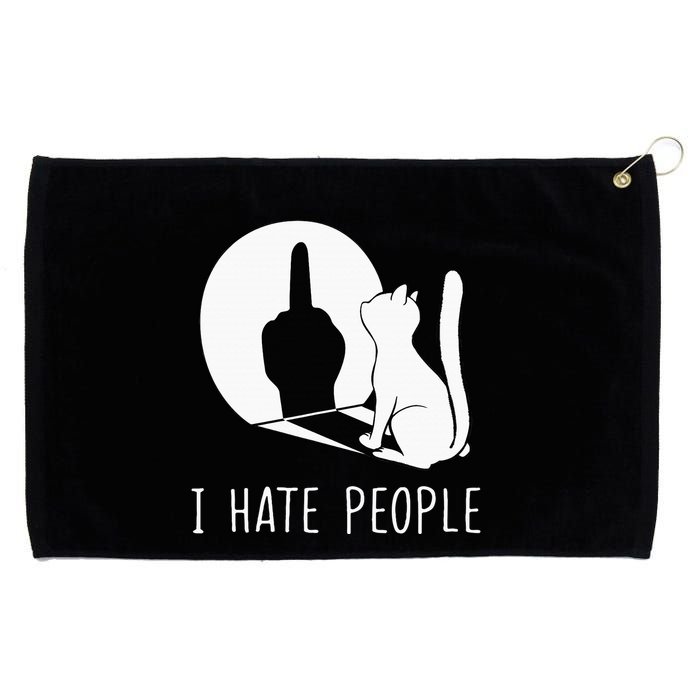 Grumpy Kitten Cats I Dont Like People Cat Grommeted Golf Towel