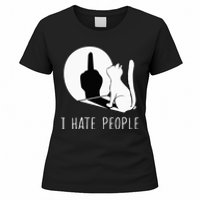 Grumpy Kitten Cats I Dont Like People Cat Women's T-Shirt