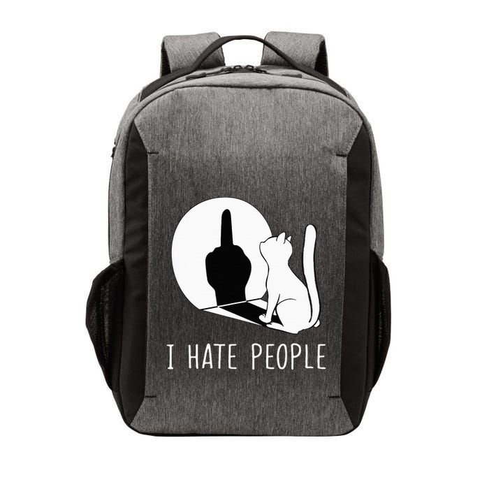 Grumpy Kitten Cats I Dont Like People Cat Vector Backpack