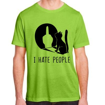 Grumpy Kitten Cats I Dont Like People Cat I Hate People Cat Adult ChromaSoft Performance T-Shirt