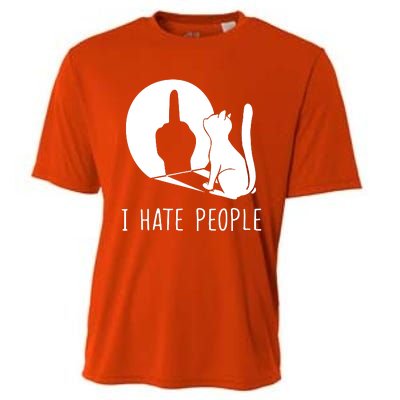 Grumpy Kitten Cats I Dont Like People Cat I Hate People Cat Cooling Performance Crew T-Shirt