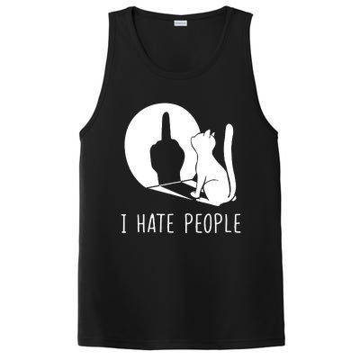 Grumpy Kitten Cats I Dont Like People Cat I Hate People Cat PosiCharge Competitor Tank