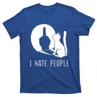 Grumpy Kitten Cats I Dont Like People Cat I Hate People Cat T-Shirt