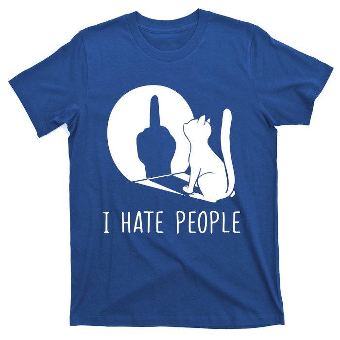 Grumpy Kitten Cats I Dont Like People Cat I Hate People Cat T-Shirt