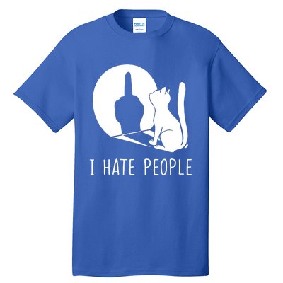 Grumpy Kitten Cats I Dont Like People Cat I Hate People Cat Tall T-Shirt