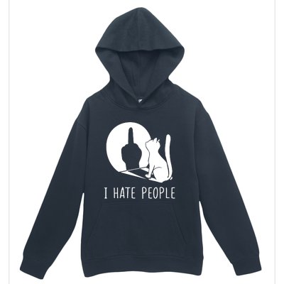 Grumpy Kitten Cats I Dont Like People Cat I Hate People Cat Urban Pullover Hoodie