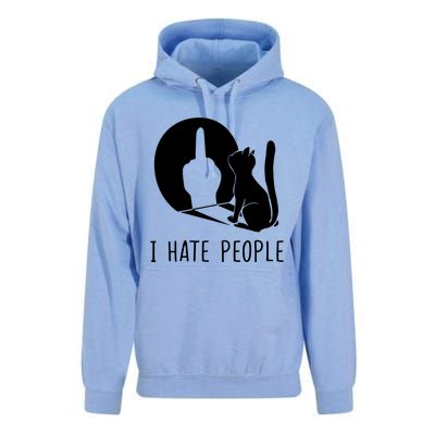 Grumpy Kitten Cats I Dont Like People Cat I Hate People Cat Unisex Surf Hoodie