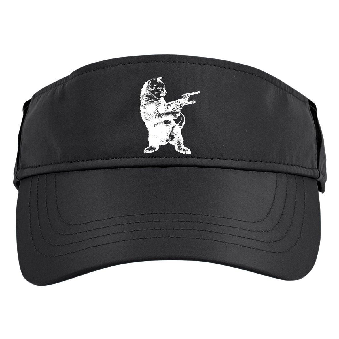 Gunslinger Kitty Cat Gun Cat Adult Drive Performance Visor