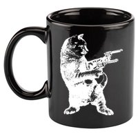 Gunslinger Kitty Cat Gun Cat 11oz C Handle Ceramic Mug