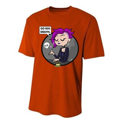 Go Kiss Death Germaine (Foamy The Squirrel) Performance Sprint T-Shirt