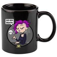 Go Kiss Death Germaine (Foamy The Squirrel) 11oz C Handle Ceramic Mug