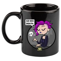Go Kiss Death Germaine (Foamy The Squirrel) 11oz C Handle Ceramic Mug