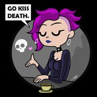 Go Kiss Death Germaine (Foamy The Squirrel) Poster