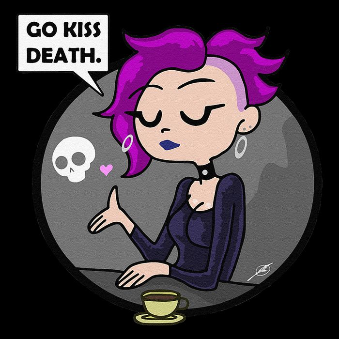 Go Kiss Death Germaine (Foamy The Squirrel) Poster