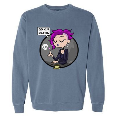 Go Kiss Death Germaine (Foamy The Squirrel) Garment-Dyed Sweatshirt