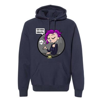 Go Kiss Death Germaine (Foamy The Squirrel) Premium Hoodie