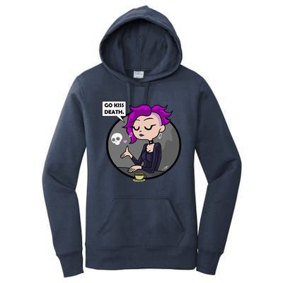 Go Kiss Death Germaine (Foamy The Squirrel) Women's Pullover Hoodie