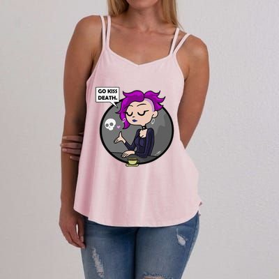 Go Kiss Death Germaine (Foamy The Squirrel) Women's Strappy Tank