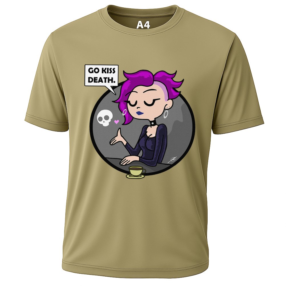 Go Kiss Death Germaine (Foamy The Squirrel) Cooling Performance Crew T-Shirt