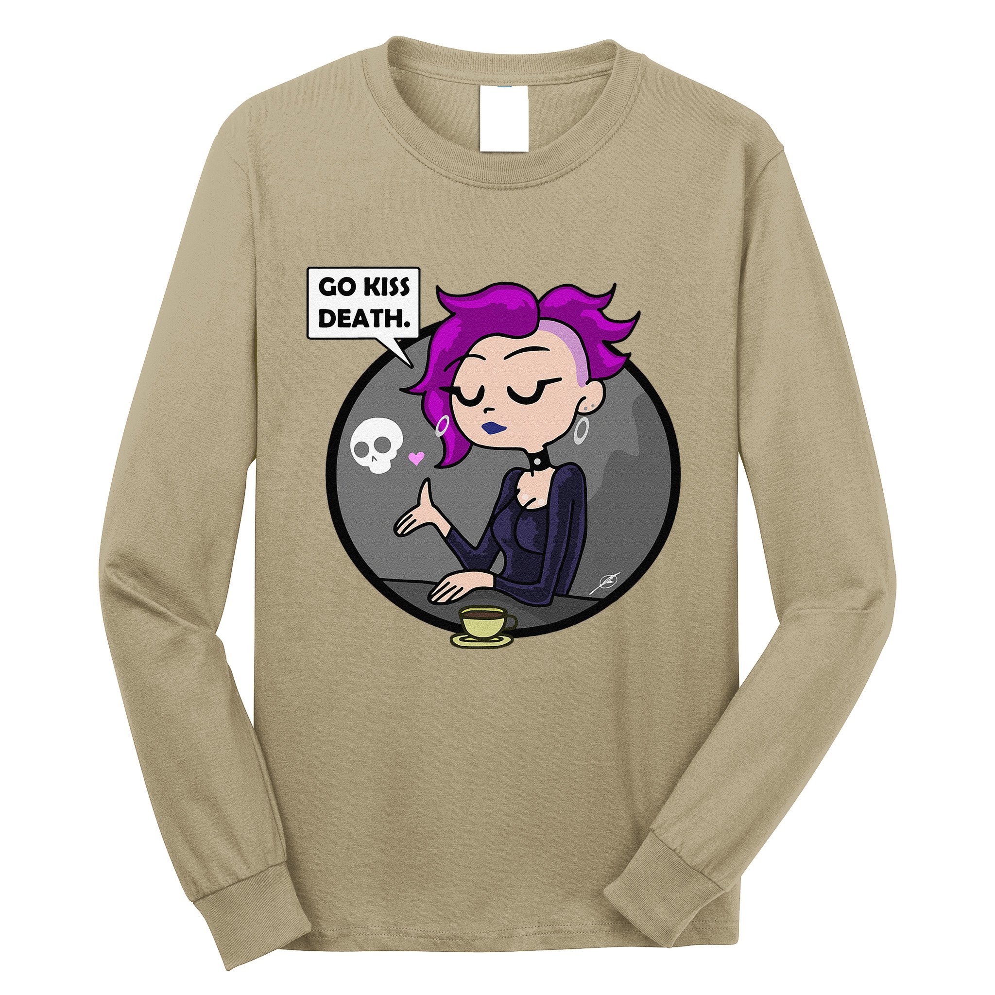 Go Kiss Death Germaine (Foamy The Squirrel) Long Sleeve Shirt
