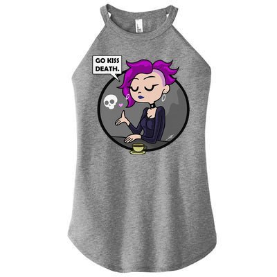 Go Kiss Death Germaine (Foamy The Squirrel) Women's Perfect Tri Rocker Tank